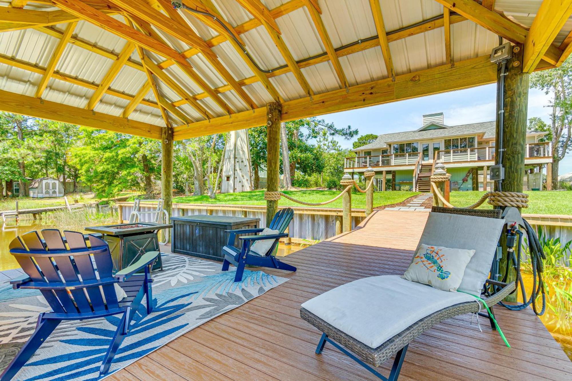 Waterfront Florida Vacation Rental With Boat Dock Милтон Экстерьер фото